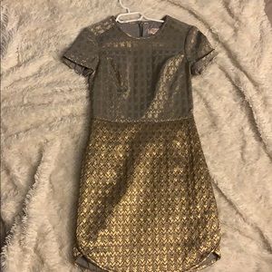 Gorgeous Penguin brand gold dress